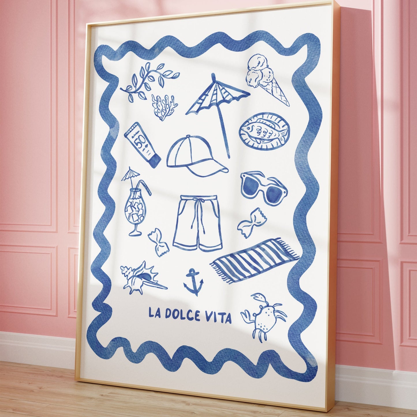 La Dolce Vita Fine Art Poster | Beach Decor, Summer Vibe Wall Art